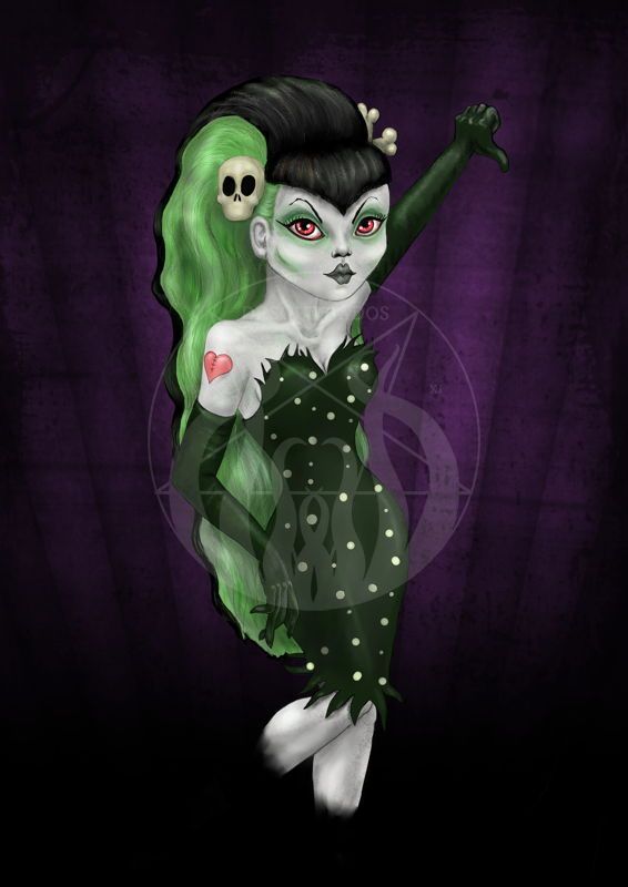 Imagen Pychobilly Pin Up